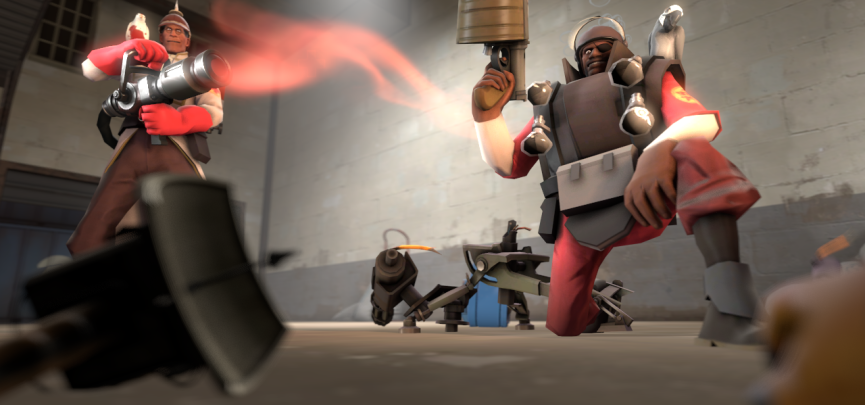 Playing Medic in Team Fortress 2