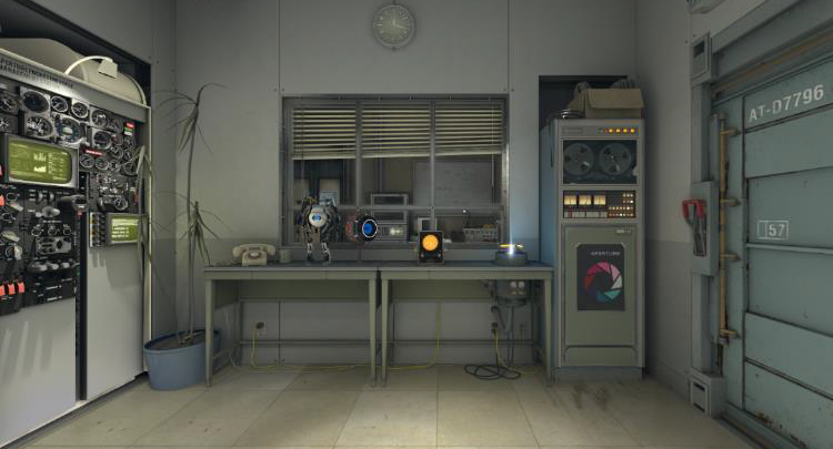 A screenshot of the maintenance room from the demo   