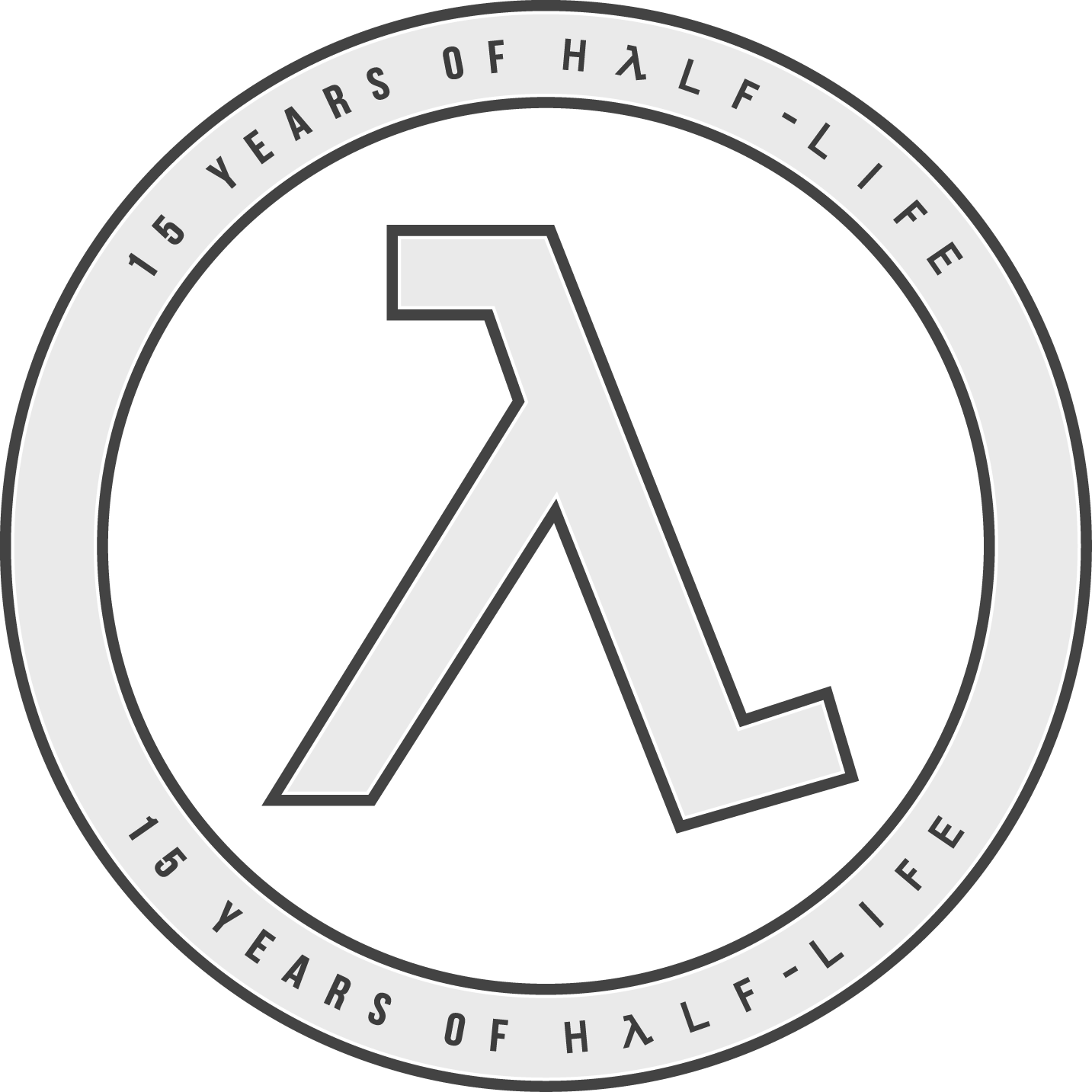 15 Years of Half-Life Logo - Light