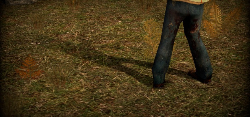 A dynamic shadow on an NPC in Episode Two.